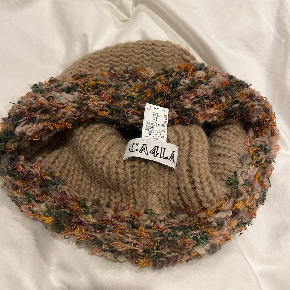 CA4LA Winter/Autumn Beanie chestnut brown color; Great Condition; Bought inJapan